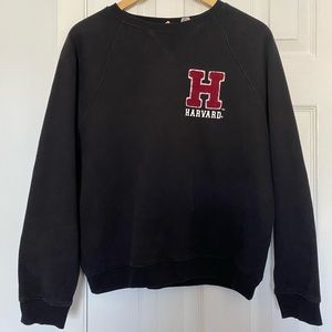 Black Harvard Crewneck